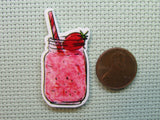 Second view of the Strawberry Lemonade Needle Minder