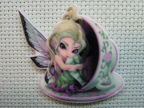 First view of the Fairy in a Teacup Needle Minder