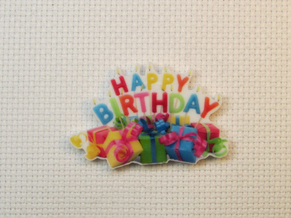 First view of the Happy Birthday Needle Minder