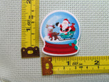 Third view of the Santa In A Snow Globe Needle Minder