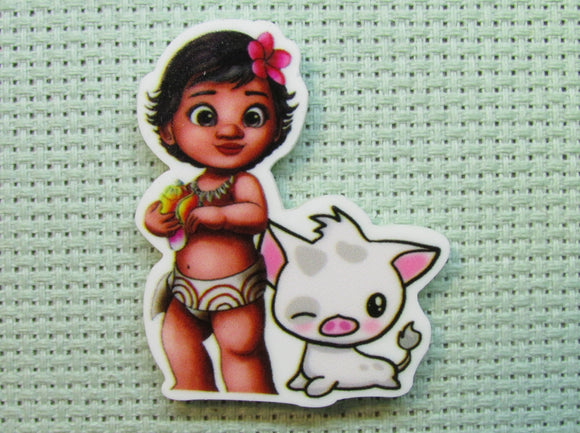 First view of the Young Moana and Pua Needle Minder