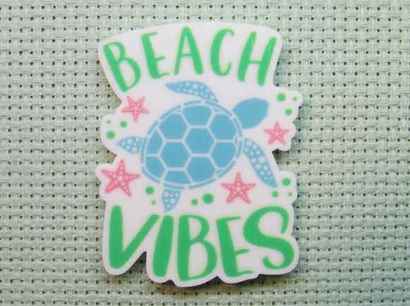 First view of the Beach Vibes Turtle Needle Minder