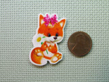 Second view of the Cute Fox Needle Minder