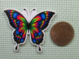 Second view of the Colorful Butterfly Needle Minder