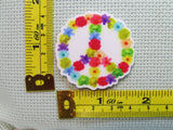 Third view of the Floral Peace Sign Needle Minder