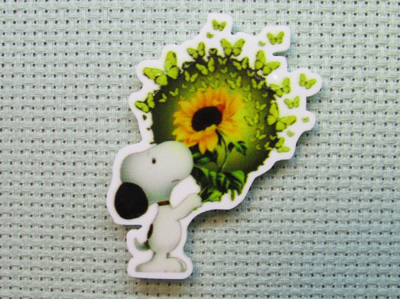 First view of the Snoopy, Sunflower and Butterflies Needle Minder
