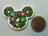 Second view of the Mickey Christmas Wreath Needle Minder