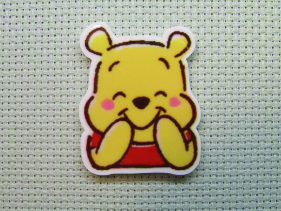 First view of the Giggling Pooh Needle Minder