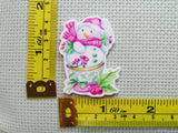 Third view of the Beautiful Snowman in a Teacup Needle Minder