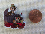 Second view of Chip and Dale are Ready for Thanksgiving Needle Minder.