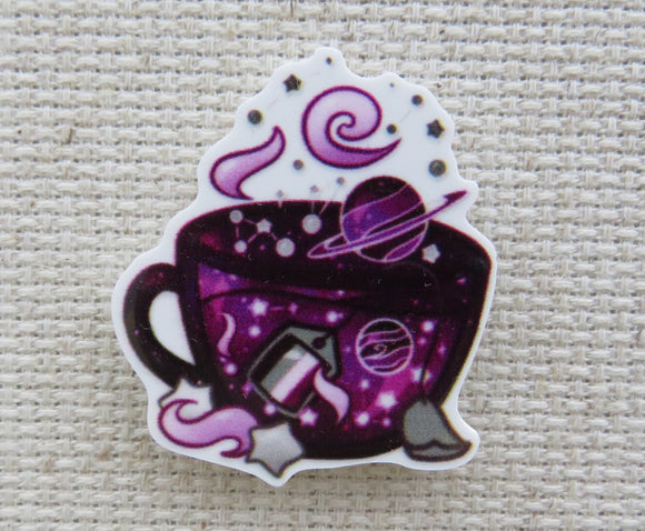 First view of Purple Planetary Teacup Needle Minder.