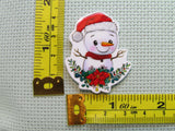 Third view of the Cute Snowman with a Poinsettia Needle Minder