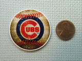 Second view of the Cubs Baseball Needle Minder
