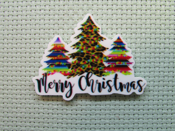 First view of the Colorful Merry Christmas Trees Needle Minder