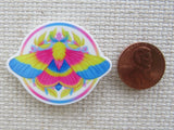 Second view of Colorful Butterfly Needle Minder.