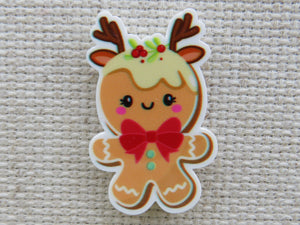 First view of Reindeer Gingerbread Cookie Needle Minder.