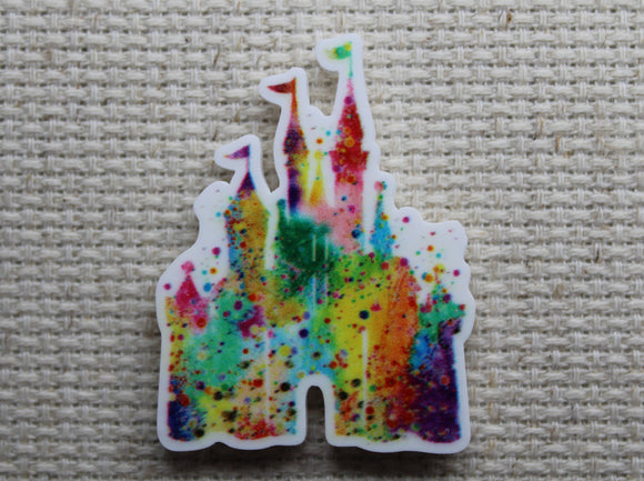 First view of A Splash of Color Disney Castle Needle Minder. 