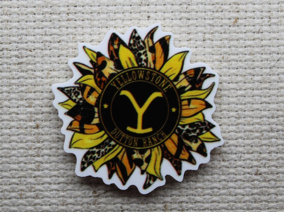 First view of Yellowstone Dutton Ranch Sunflower Needle Minder.