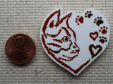 Second view of For the Love of Cats Needle Minder. 