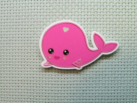 First view of the Pink Whale Needle Minder