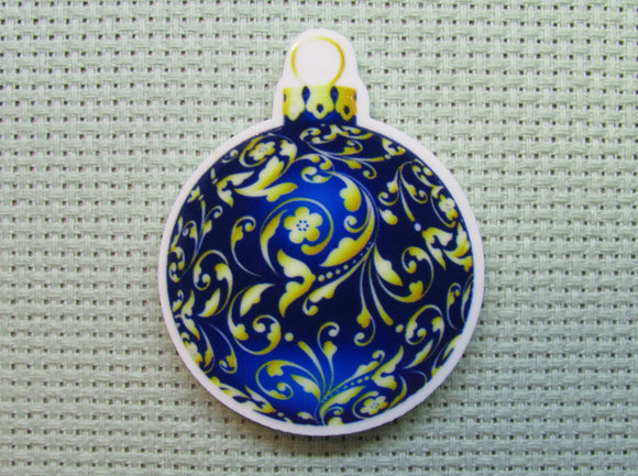 First view of the Blue Christmas Ornament Needle Minder