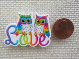 Second view of Owls in Love Needle Minder.