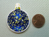 Second view of the Blue Christmas Ornament Needle Minder