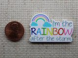 Second view of I'm the Rainbow After the Storm Needle Minder.