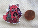 Second view of Meilin as the Red Panda with her Three Friends Needle Minder.