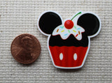 Second view of Mickey Mouse Themed Cupcake Needle Minder.