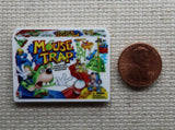 Second view of Vintage Game Mouse Trap Needle Minder.