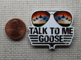 Second view of Talk to Me Goose Needle Minder.