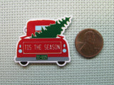 Second view of the Tis The Season Christmas Truck Needle Minder