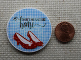 Second view of There's No Place Like Home Ruby Slippers Needle Minder.