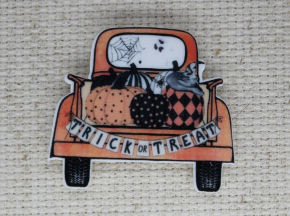 First view of trick or treat truck needle minder.