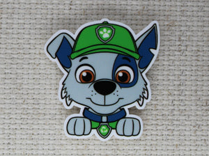 First view of Rocky from Paw Patrol needle minder.
