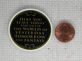 Second view of Here You Leave Today and Enter the World of Yesterday, Tomorrow and Fantasy Needle Minder.