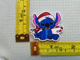 Third view of the Christmas Stitch with a Candy Cane Needle Minder