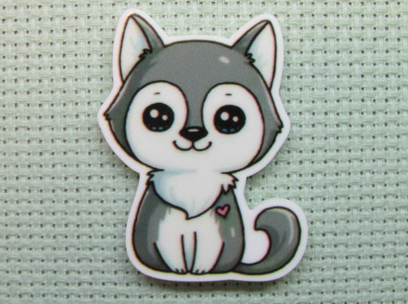 First view of the Cute Husky Pup Needle Minder
