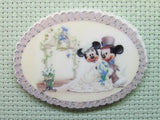 First view of the Wedding Mickey and Minnie Needle Minder