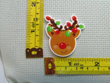 Third view of the Reindeer with Christmas Light Antlers Needle Minder