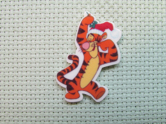 First view of the Christmas Tigger Needle Minder