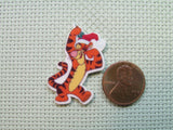 Second view of the Christmas Tigger Needle Minder