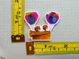 Third view of the Young Carl and Ellie in a Box Plane with Balloons Needle Minder