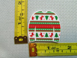 Third view of the Christmas Sweater Needle Minder
