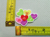 Third view of the Conversation Hearts Needle Minder