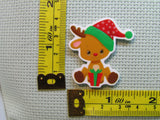 Third view of the Gift Giving Reindeer Needle Minder