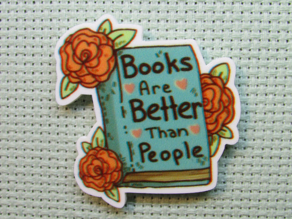 First view of the Books are Better Than People Needle Minder