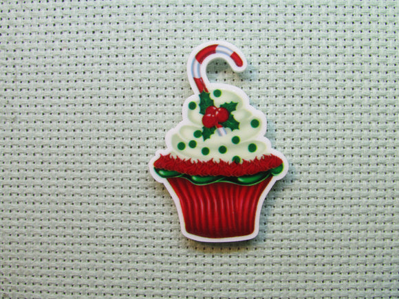 First view of the Christmas Cupcake Needle Minder