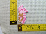 Third view of the Piglet Holding a Bear Needle Minder